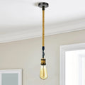 Hemp Rope 1 Head Pendant Ceiling Light Retro Lamp~1522
