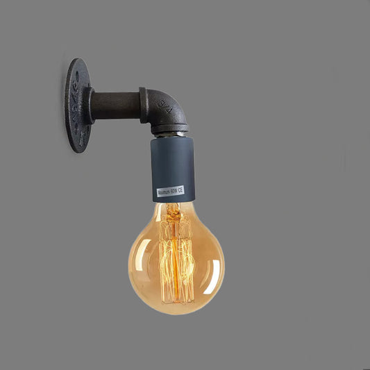 Water Pipe Wall Lamp Industrial style single wall light fitting~1523