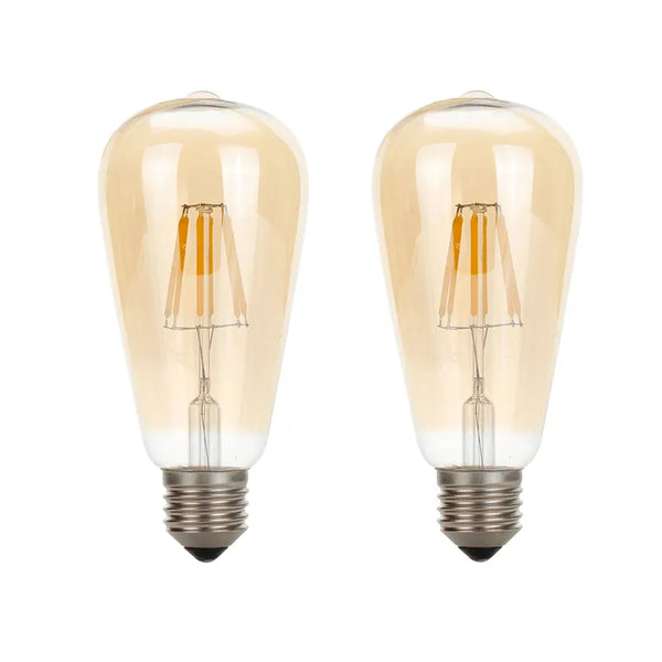 4W Retro E27 fitting Filament LED Edison Lamp Dimbaar Decoratief~4160 – Twee
