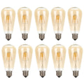 10 bombillas Edison ST64 E27 de 4 W, estilo vintage, estilo retro, filamento, 220 V, Reino Unido ~ 2184
