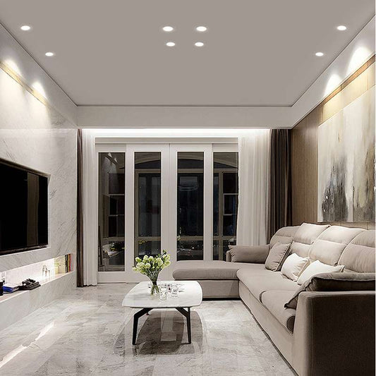Modern LED Recessed Ceiling White IP20 LED Round Panel DownLight-App 4