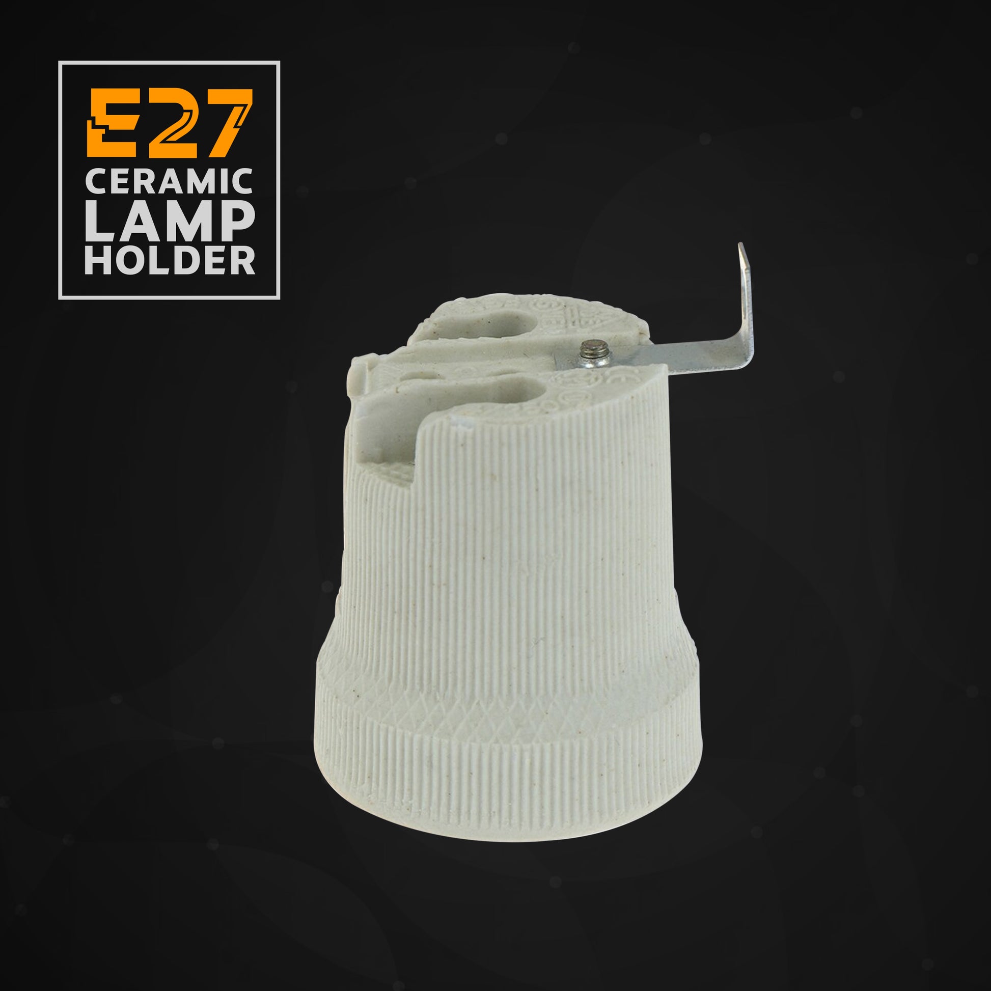 Ceramic Porcelain Type 4 ES E27 Edison Screw Heat Bulb Lamp Holder~2963