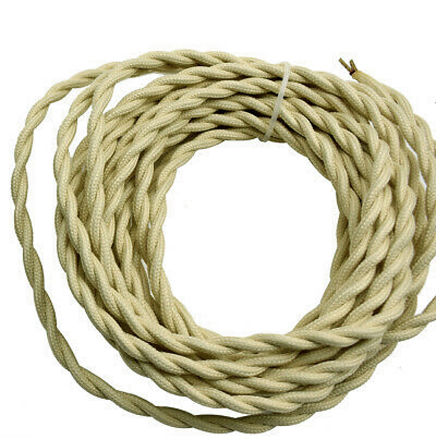 Cable Trenzado De 3 Núcleos Redondo De Color Verde Claro De 10 Metros
