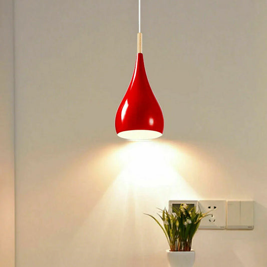 Red colour Retro Style Metal Ceiling Hanging Pendant Light Shade Modern Design~1649
