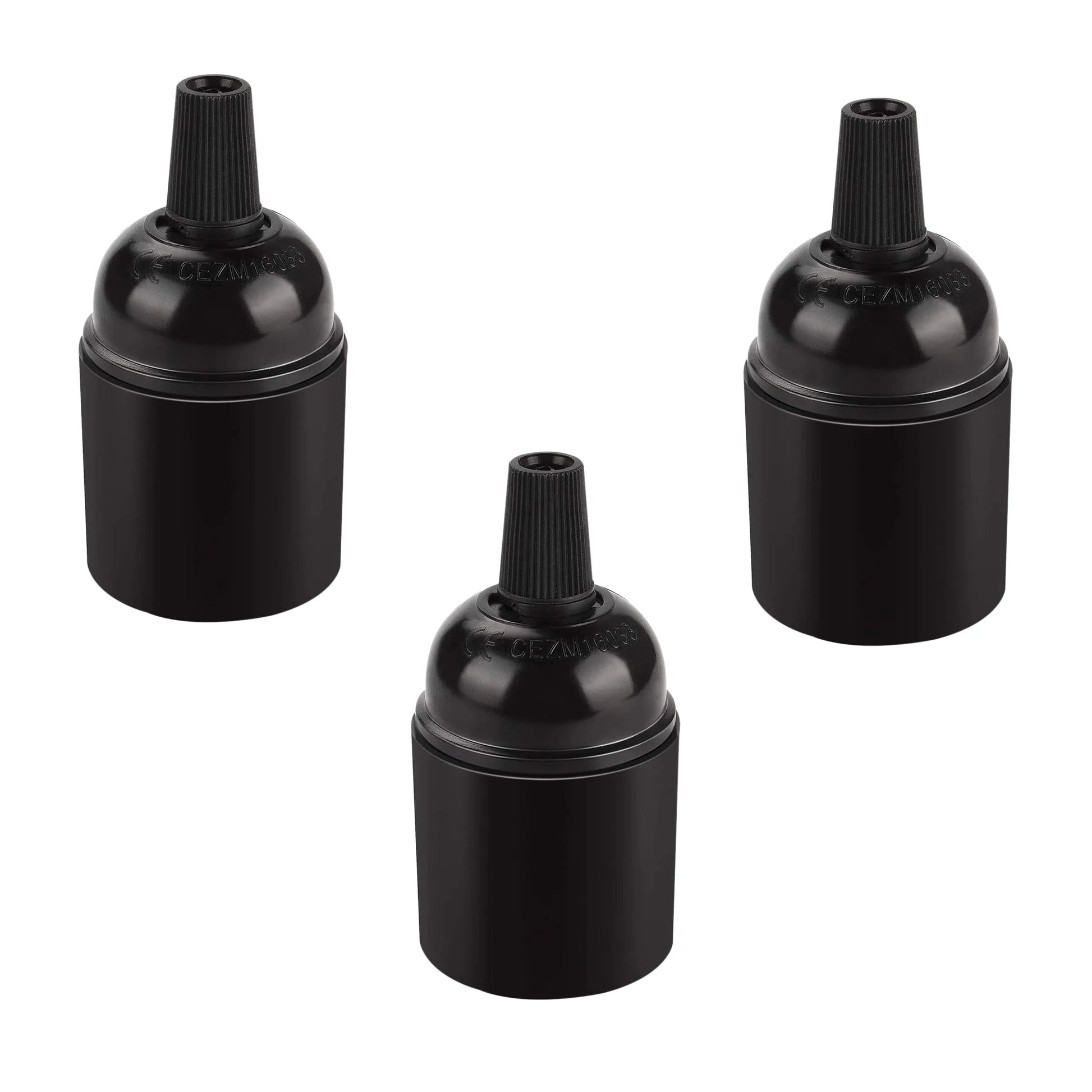 Black plastic lamp deals holder