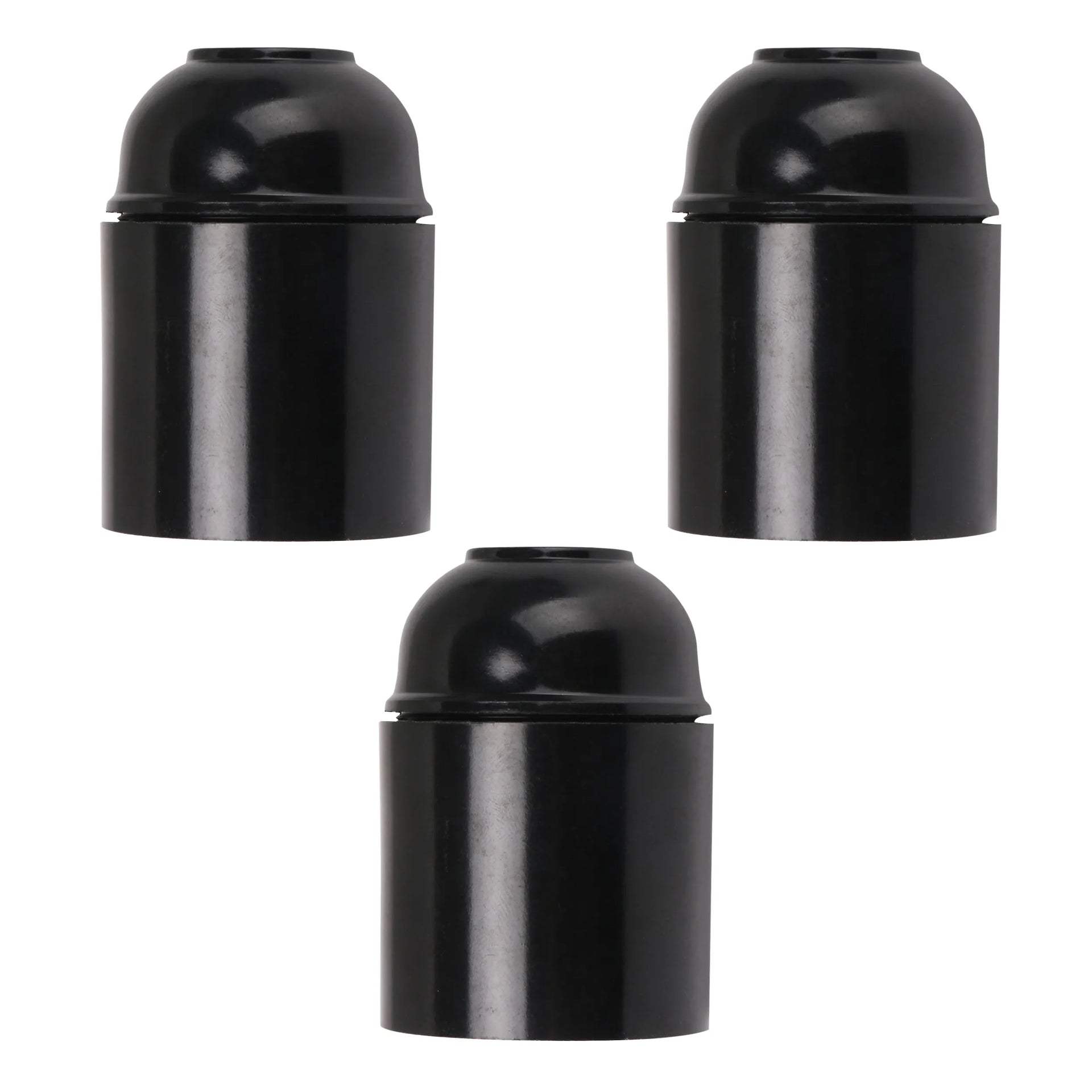 Portalámparas Colgante De Plástico Negro Con Rosca Edison E27 ~4372