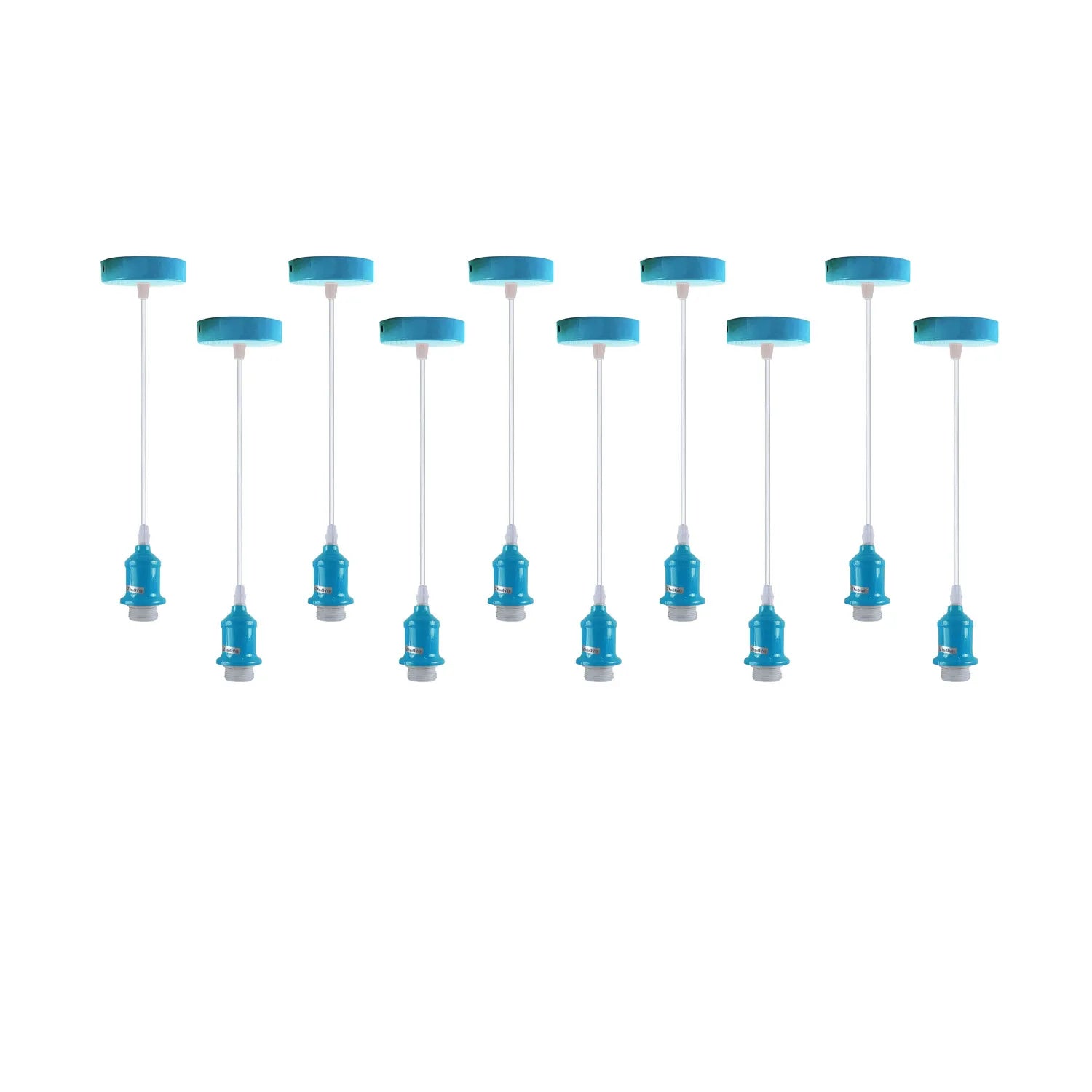 10 Pack Industrial Pendant Light Fitting,Lamp Holder Ceiling Hanging Light~4271