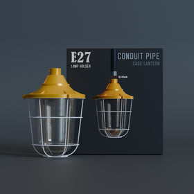 Fisherman Caged Conduit Pipe Light Shade 3/4
