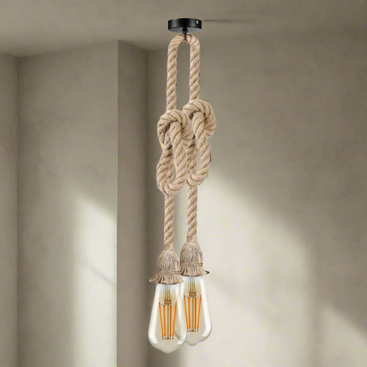 Hemp Rope Hanging Pendant light ~5573