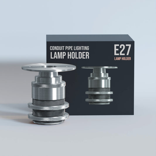 E27 ES Bulb Holder Batten Lamp Fitting Threaded 20mm Conduit Pipe Socket-5585
