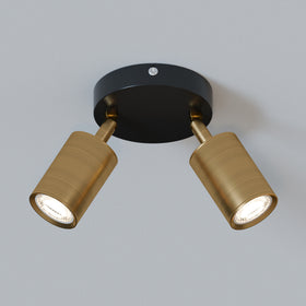 Foco de techo giratorio de doble cabezal ajustable GU10 - 5630