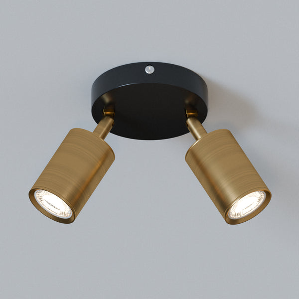 Foco de techo giratorio de doble cabezal ajustable GU10 - 5630