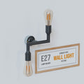 Industrial 2-Way Conduit Pipe Wall Light E27 Fitting ~5702