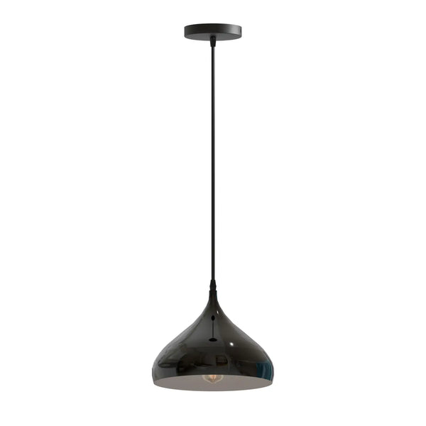 Modern Black Pendant Lights Contemporary Ceiling Lamps ~5719 – Single head / Yes