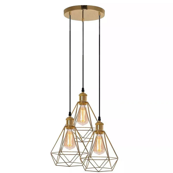 E27 Cluster Three Pendant Light Drop Down Fixture ~5764 – Yes