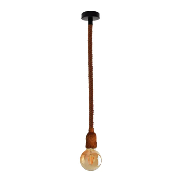 Ceiling Pendant Light Hemp Rope Lamp ~5771 – 1 Pack