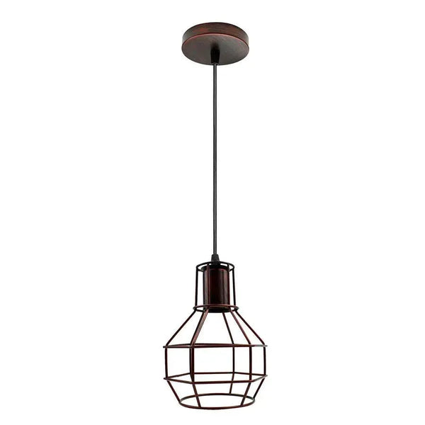 Vintage Nest Metal Wire Cage Ceiling Pendant Light Fitting ~5961 – No