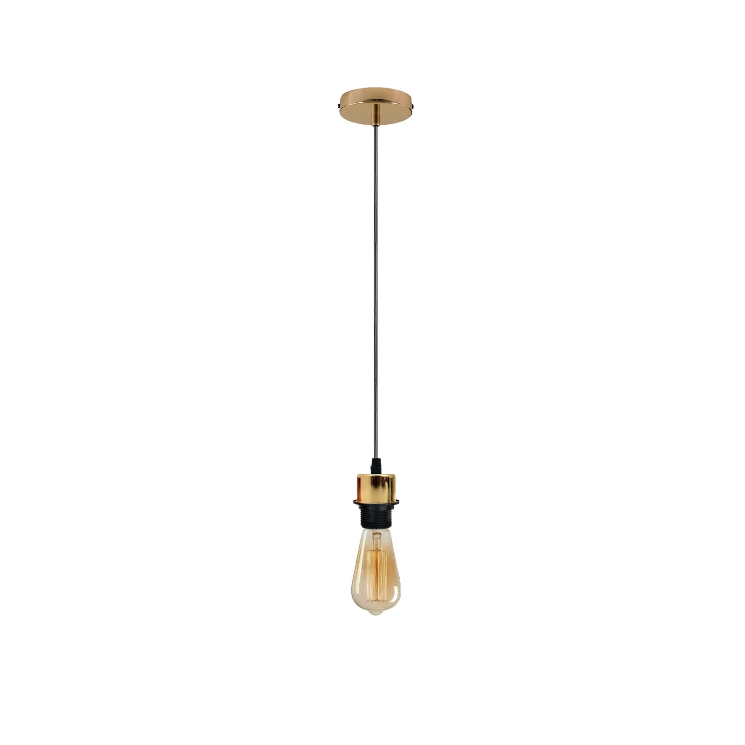 French Gold Pendant Light,E27 Lamp Holder Ceiling Hanging Light,PVC Cable~4222
