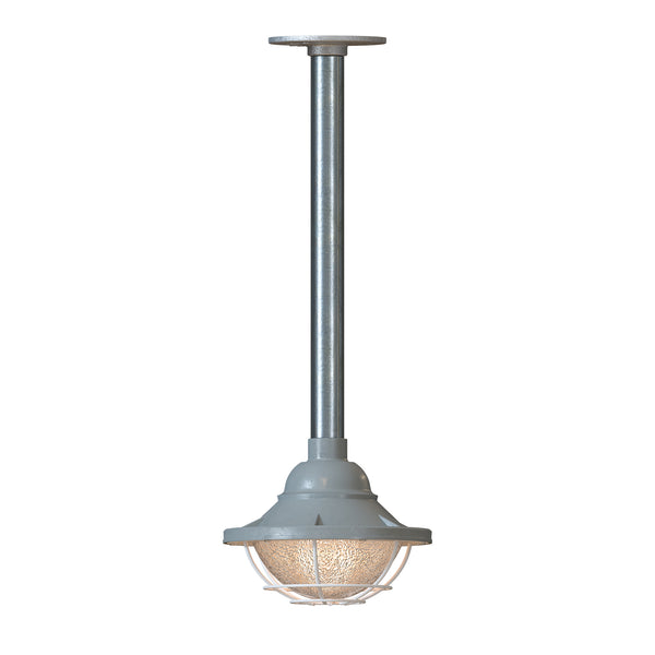 Industrial Steampunk Pipe Pendant Light E27 Metal cage hanging Lights~6111 – Grey / 30cm / Yes