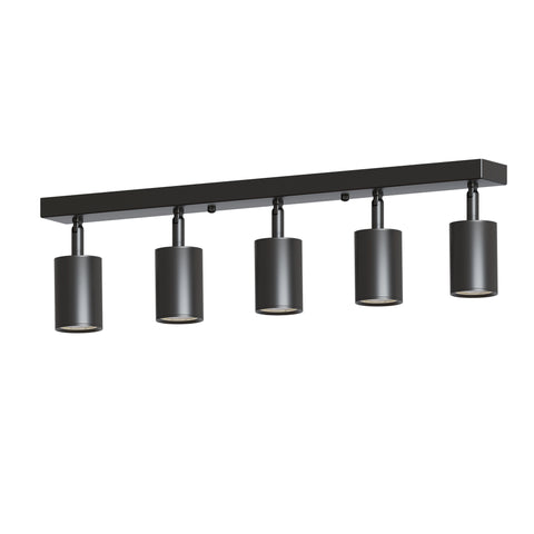 Foco de techo LED negro de 2, 3, 4 y 5 luces para decoración del hogar ~6138 