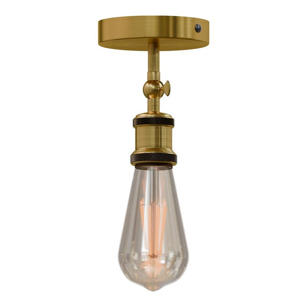 Lámpara de techo empotrada industrial retro vintage ~6134 – Latón amarillo