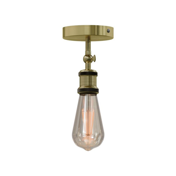 Lámpara de techo empotrada industrial retro vintage ~6134 – Latón verde