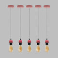 5 Pack Vintage E27 Pendant Lamp Holder Ceiling Hanging Light~4245