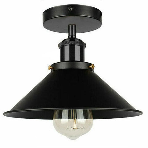 E27 Metal Semi Flush Mount Ceiling Light ~6170