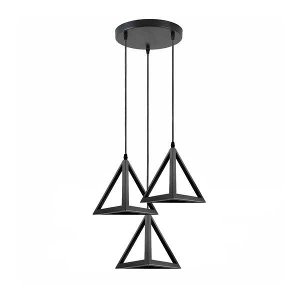 Black 3 Head Modern Pendant Light ~6327 – No