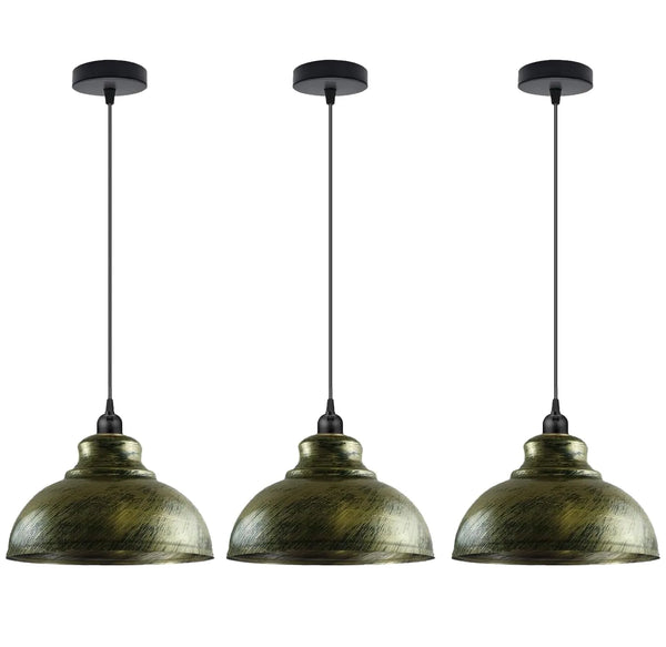 3 Set Single Pendant Ceiling Light ~6691 – Brushed brass