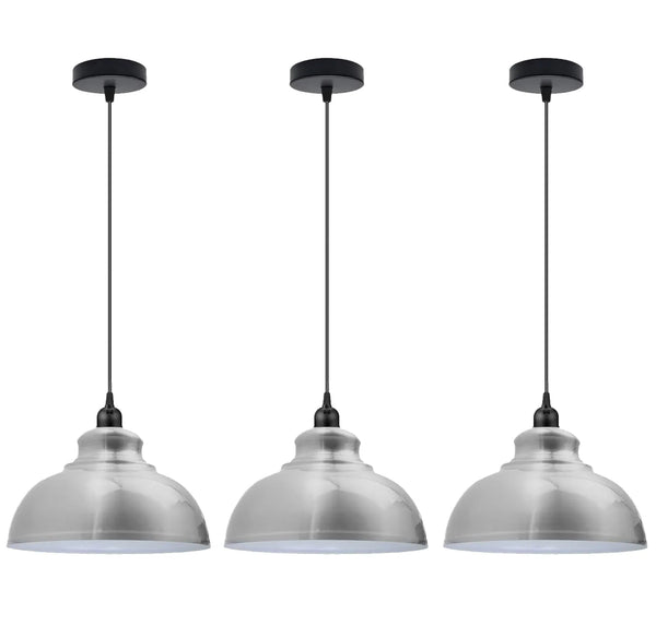 3 Set Single Pendant Ceiling Light ~6691 – Chrom