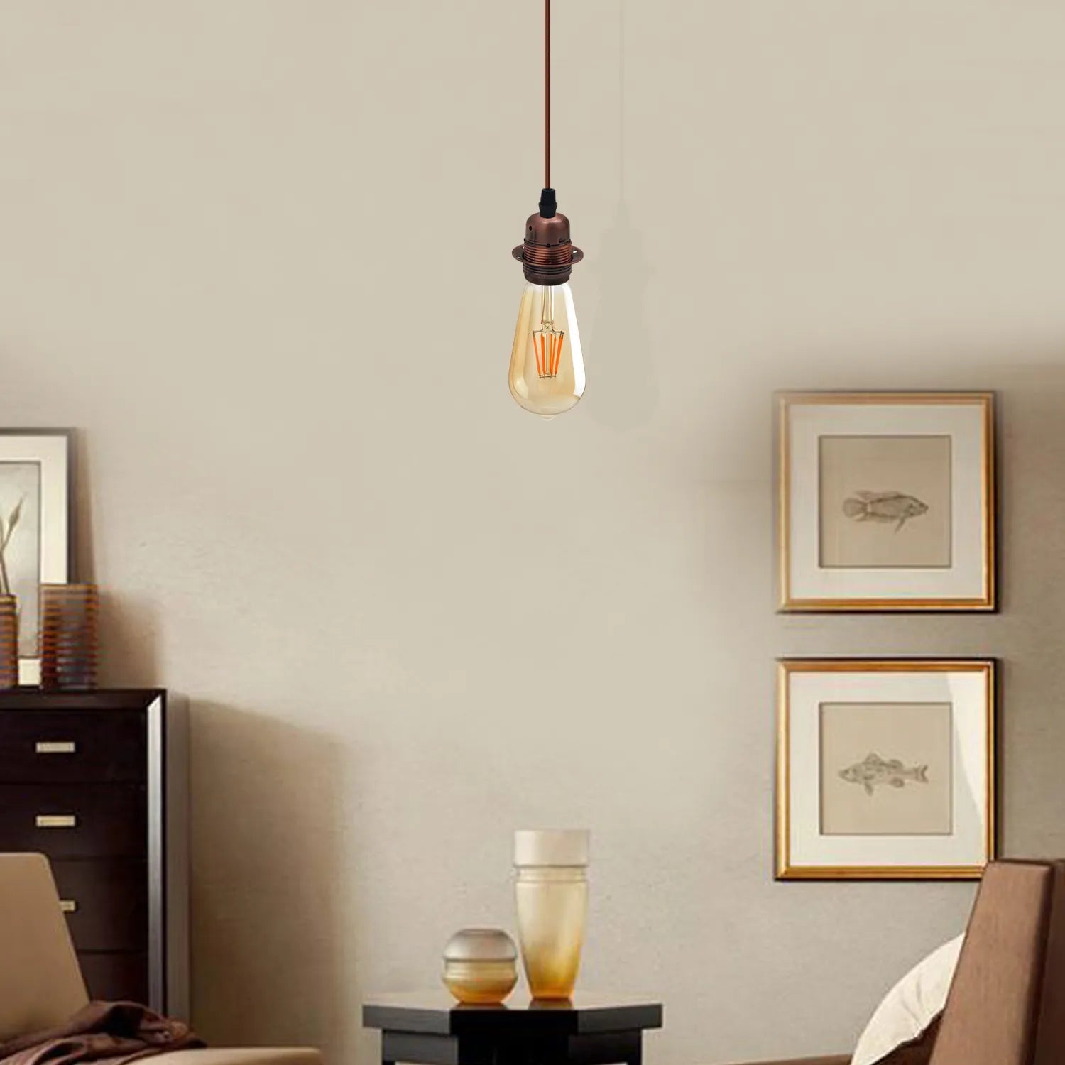 Industrial Copper Pendant Light Socket Holders 2-Pack – LEDSone UK Ltd