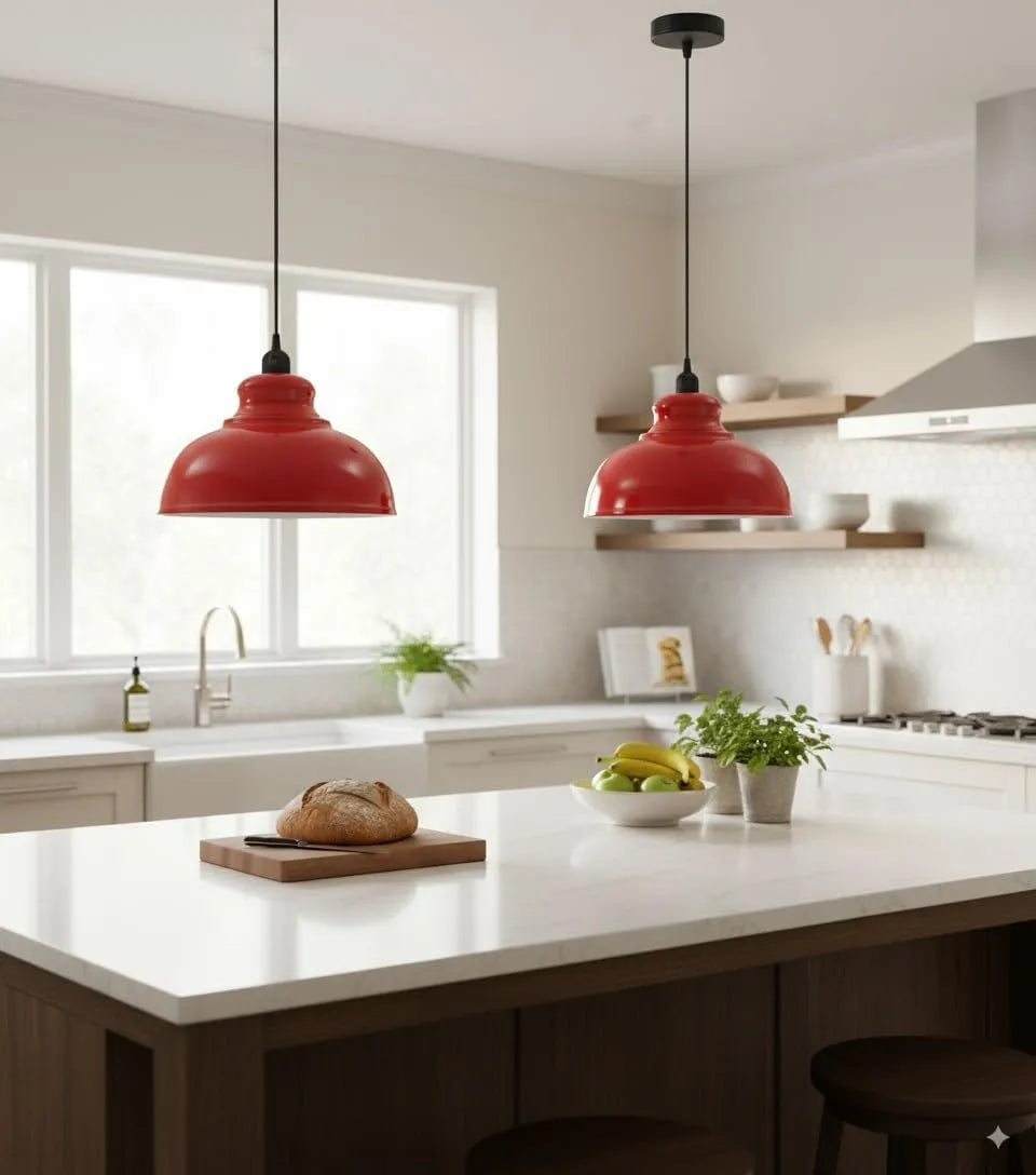 2 Set Pendant Light Metal ~6527 – LEDSone UK Ltd