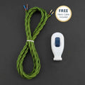 2 Core Fabric Lamp Cable Inline Rocker Switch 16A + Free Cable~6792