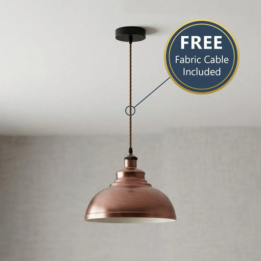 Vintage Industrial Pendant Light E27 Metal Lampshade ~6807