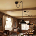 Industrial Dome Pendant Light with Adjustable Cable Drape ~6821
