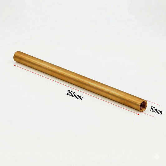 M16 Female Threaded Lamp Pipe 250mm Hollow Lighting ~6939