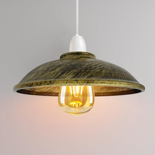 Vintage Ceiling Light Shade Metal 24cm Lampshade lighting~1899