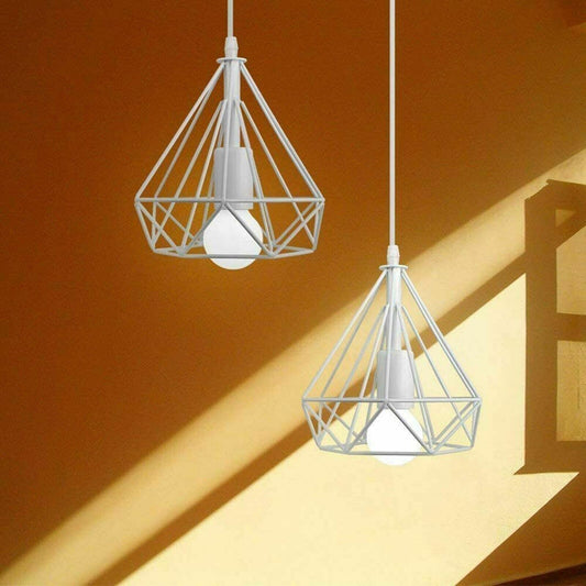 Geometric Wire Cage Design Easy Fit Lighting~1993