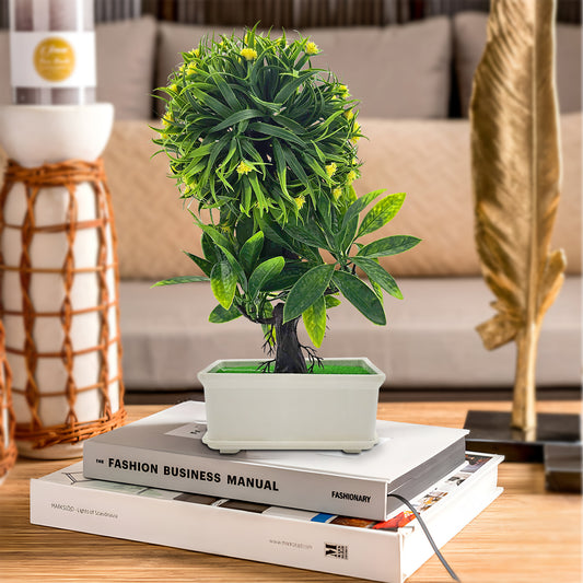 Artificial Plants Bonsai Small Tree Pot Fake Flower