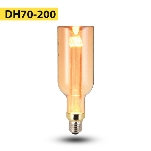 Vintage E27 LED-lamp 3W, niet dimbaar, decoratieve schroeflamp - 5619 – Vorm 1