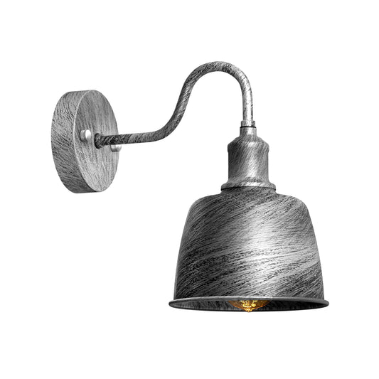 Aplique de pared industrial para exteriores, resistente al agua y de metal ~5522
