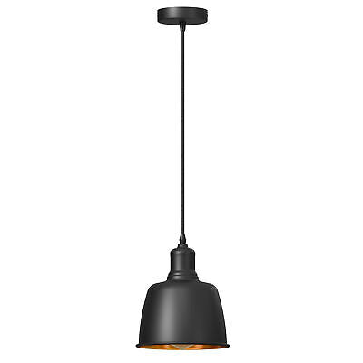Industrial Black Inner Gold Ceiling Pendant | Easy Fit Retro Light ~ 5713 – Mug / No