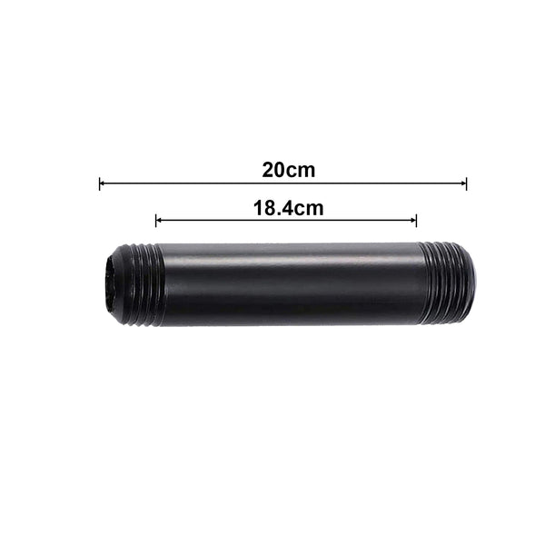 ZWART Geverfd ¾ inch cilinder BSP SMEDELBAAR Buizen IJzeren pijp Lampfitting Accessoires~3613 – Pijp 20 cm