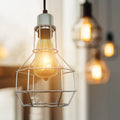 Vintage Metal Light Cage Wire Nest Shape Shade~2055