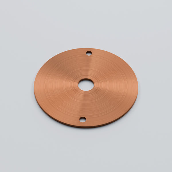 Industrial 20mm Conduit Box Lid Round 10mm Centre Hole ~ 6120 – Copper