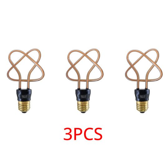 3 Pack 8W Vintage LED Soft Filament E27 Decorative Industrial Light~1008