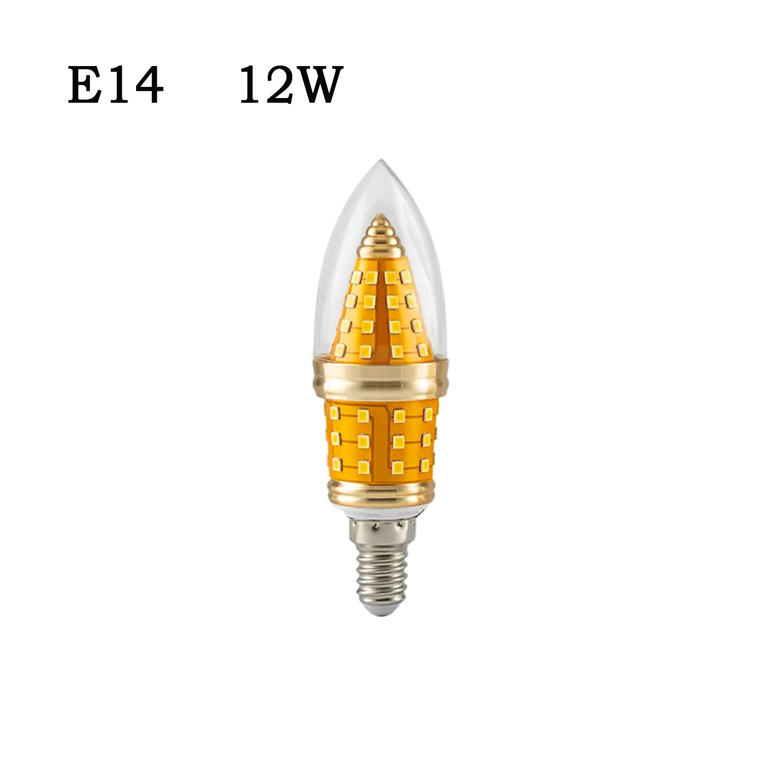 12W LED Candle Bulb Filament Bend Tip Cool White Warm White E14 Base Candelabra Bulb ~5036