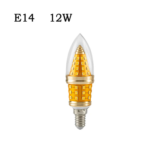 Lámpara de araña con bombilla LED retro E14, luz blanca fría, 5893
