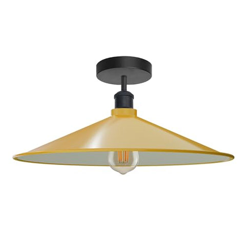 Industrial LED Flush Mount Ceiling Light Fixture ~6449